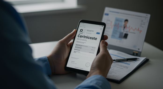 medical certificate online